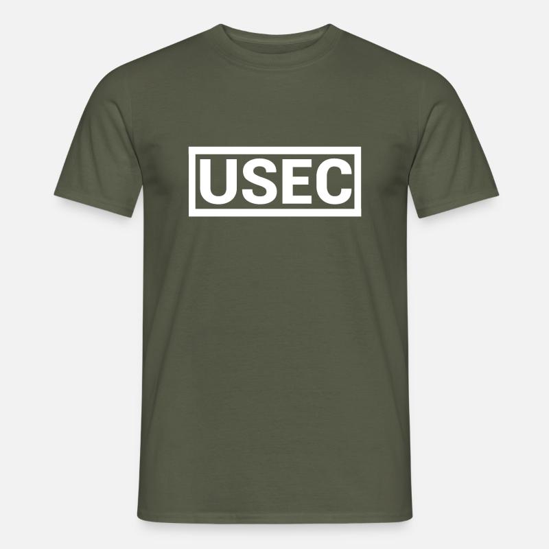 USEC - Männer T-Shirt - Militärgrün