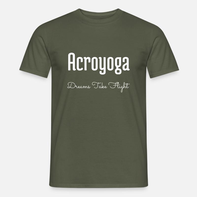 dreamy imagination awesome visionary acrobatics - Männer T-Shirt - Militärgrün