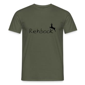 Rehbock - Männer T-Shirt - Militärgrün - Vorne - AI Model Male 178 light (178cm)