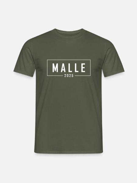 Malle 2025 - Männer T-Shirt - Militärgrün