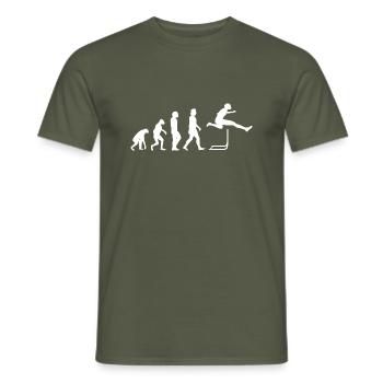 Hurdling Athletics Gift Hurdler - Men's T-Shirt - military green - Front - AI Model Male 178 light (178cm)