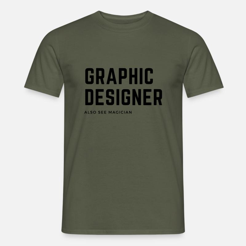 Graphic Designer - Männer T-Shirt - Militärgrün