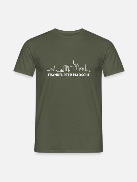 Frankfurter Mädsche, Frankfurt am Main (FFM) - Männer T-Shirt - Militärgrün