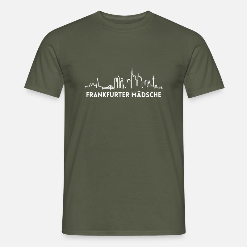 Frankfurter Mädsche, Frankfurt am Main (FFM) - Männer T-Shirt - Militärgrün