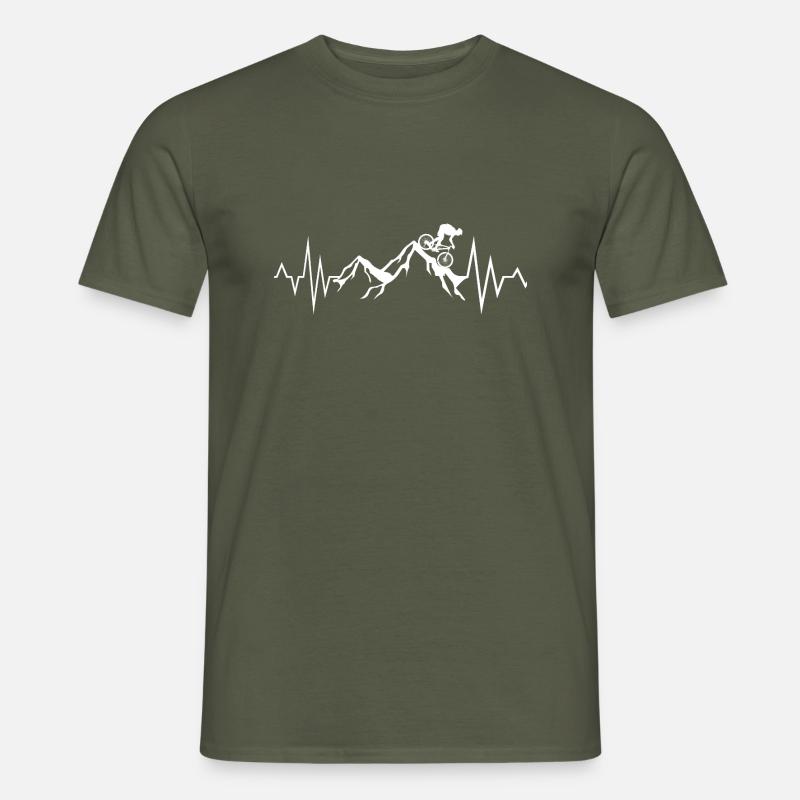 Mountenbiker - Männer T-Shirt - Militärgrün