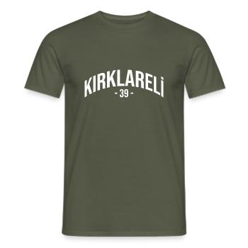 Kirklareli 39 Türkei Turkiye Geschenk Urlaub TR - Männer T-Shirt - Militärgrün - Vorne - AI Model Male 178 light (178cm)