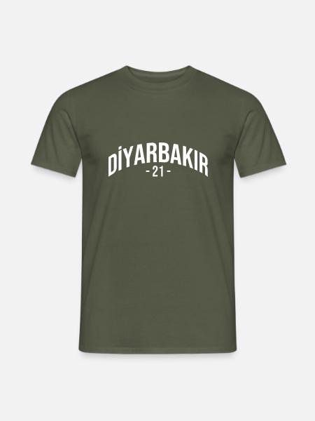 Diyarbakir 21 Türkei Turkiye Geschenk Urlaub Kurde - Männer T-Shirt - Militärgrün