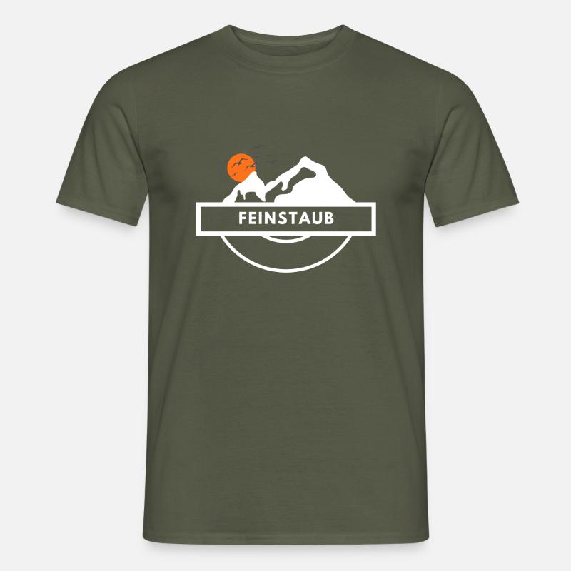 Feinstaub - Männer T-Shirt - Militärgrün