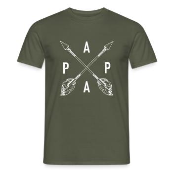 dad - Men's T-Shirt - military green - Front - AI Model Male 178 light (178cm)