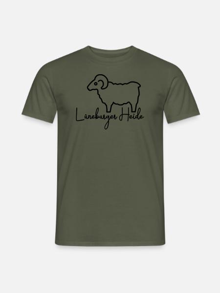 Heidschnucke Lüneburger Heide - Männer T-Shirt - Militärgrün