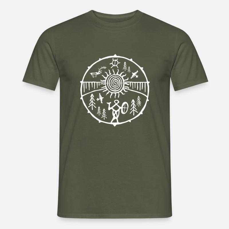Schamane / Mutter Erde - Männer T-Shirt - Militärgrün