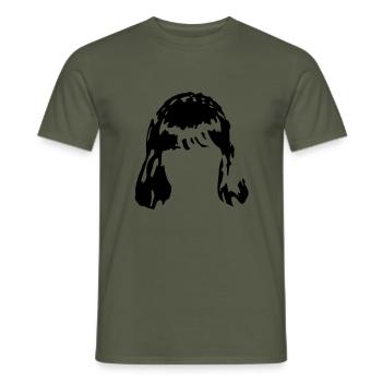 chevelure hair perruque wig1 - T-shirt homme - vert militaire - Devant - AI Model Male 178 light (178cm)