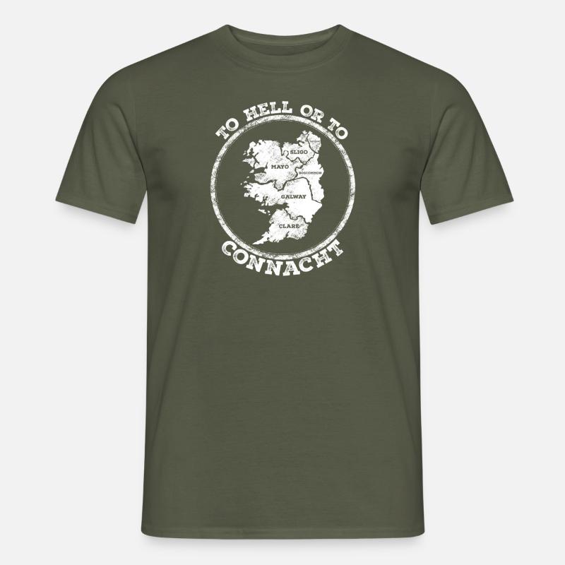 In die Hölle oder nach Connacht - Männer T-Shirt - Militärgrün