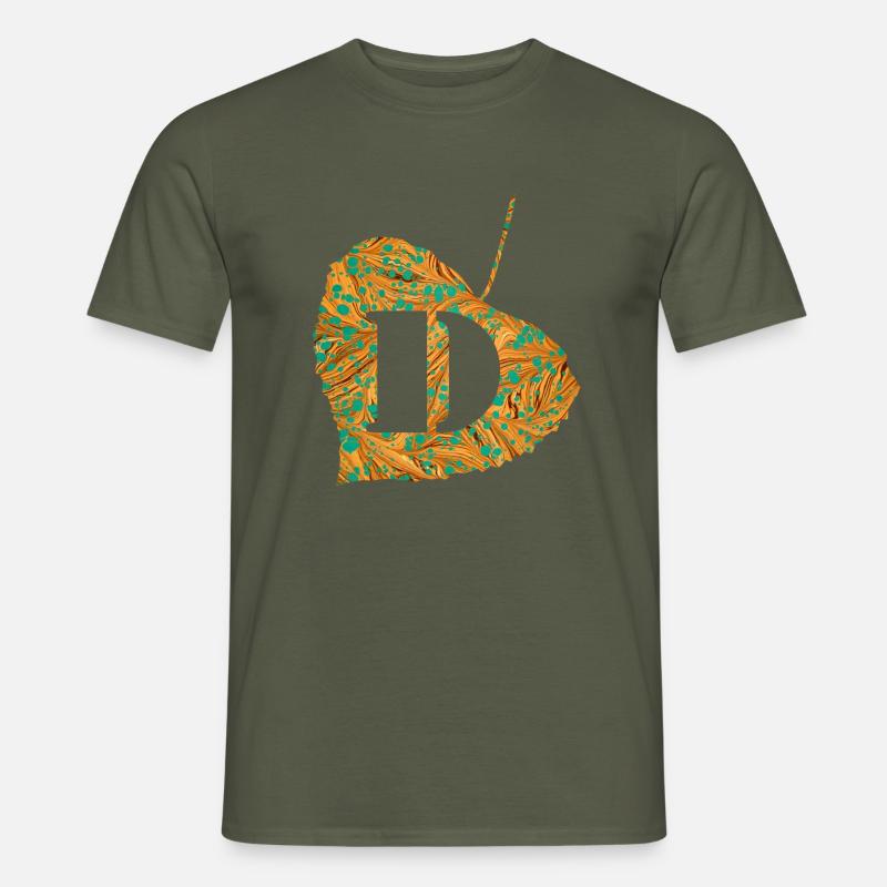 blatt e 95 d - Männer T-Shirt - Militärgrün