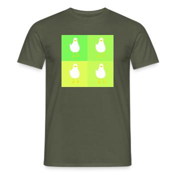 MineMineMineMine - green - Men's T-Shirt - military green - Front - AI Model Male 178 light (178cm)