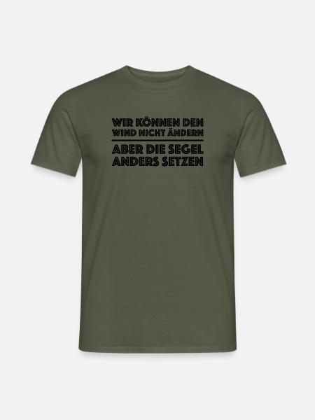 Du selbst bestimmst deinen Erfolg | Motivation - Männer T-Shirt - Militärgrün