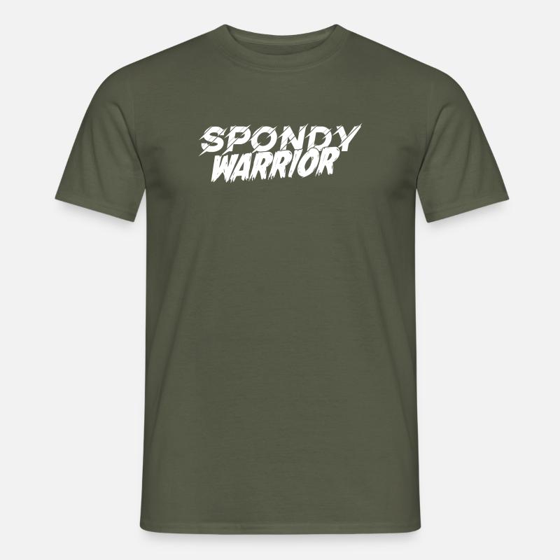 spondywarrior basic white - Männer T-Shirt - Militärgrün