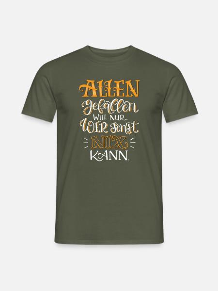 Allen Gefallen - Männer T-Shirt - Militärgrün