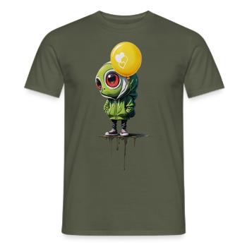 Love everywhere - Männer T-Shirt - Militärgrün - Vorne - AI Model Male 178 light (178cm)