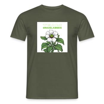 Paprika Pflanze König Blüte - Männer T-Shirt - Militärgrün - Vorne - AI Model Male 178 light (178cm)