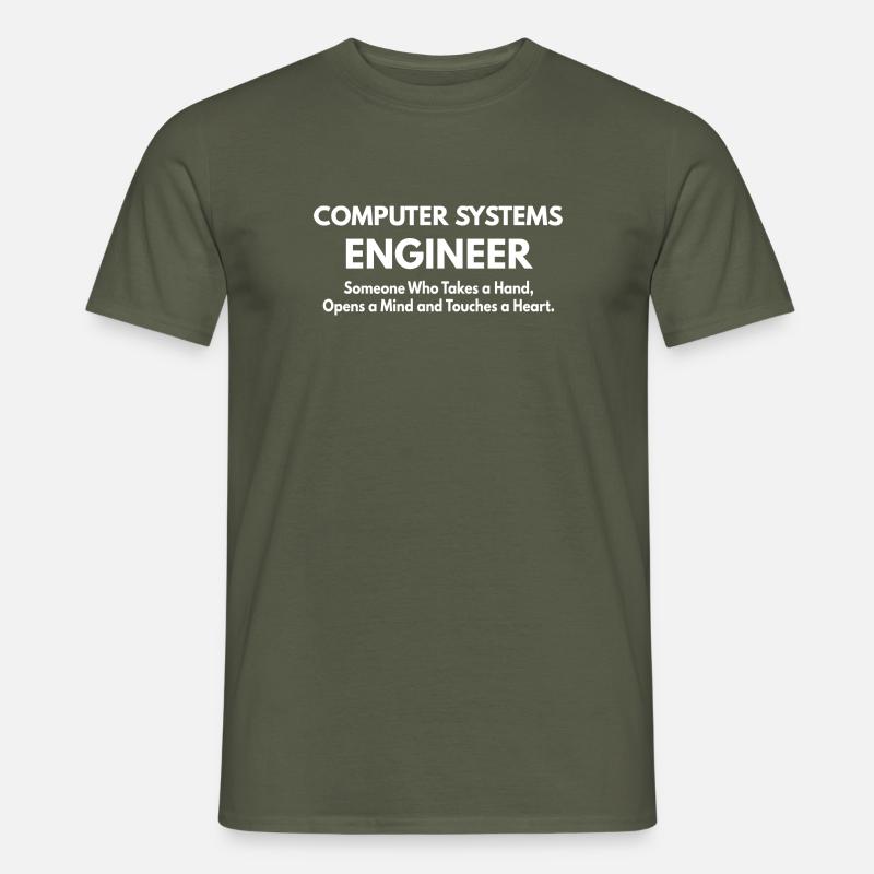 computer systems engineer - Men’s T-shirt - military green