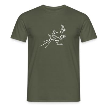 Frieden - Männer T-Shirt - Militärgrün - Vorne - AI Model Male 178 light (178cm)