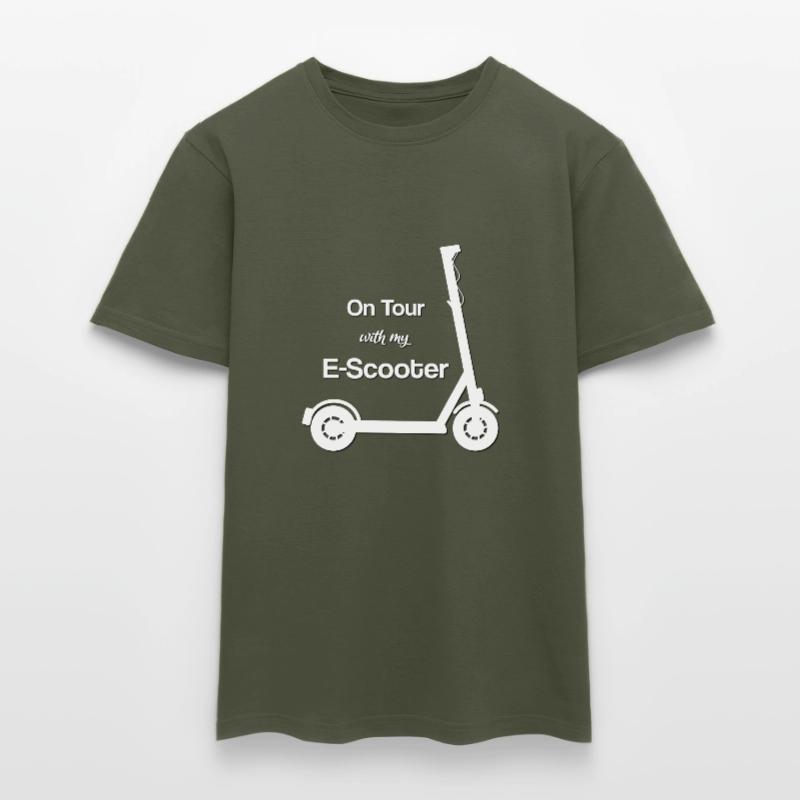 Roller E Roller E Scooter Tretroller Männer T-Shirt