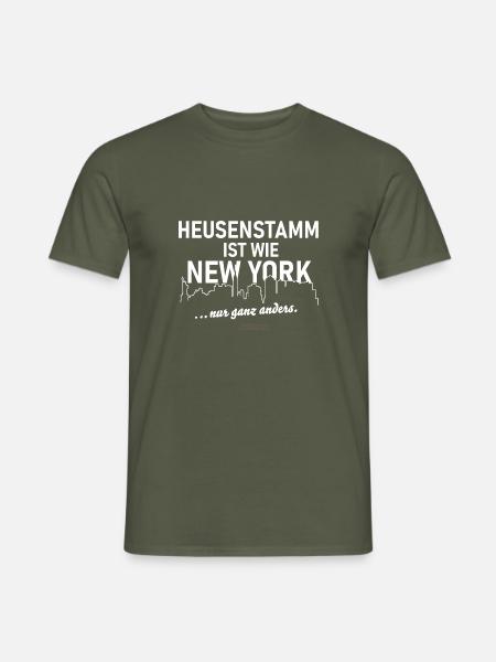 Heusenstamm ist wie New York - Männer T-Shirt - Militärgrün