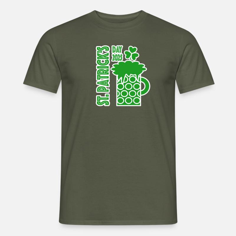 St. Patrick Day 2025 - Männer T-Shirt - Militärgrün