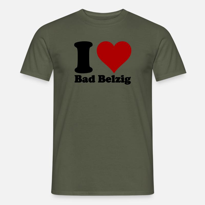 I Love Bad Belzig - Männer T-Shirt - Militärgrün