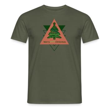 Merry Pinoy Christmas - Philippinen Weihnachten - Männer T-Shirt - Militärgrün - Vorne - AI Model Male 178 light (178cm)
