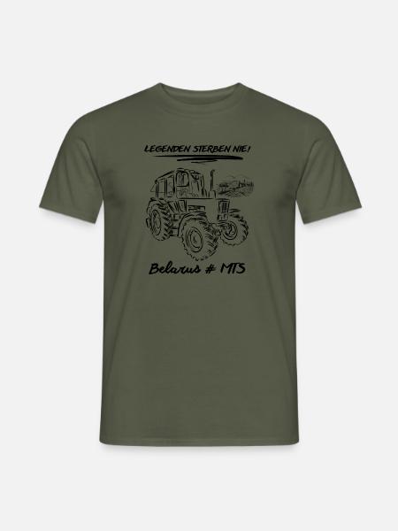 Belarus # MTS / DDR Landmaschinen - Männer T-Shirt - Militärgrün
