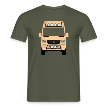 Sprinter W907 W910 front front 4x4 II headlights - Men's T-Shirt - military green - Front - AI Model Male 178 light (178cm)