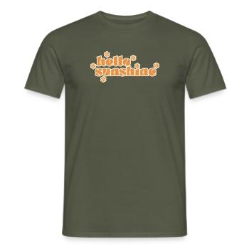 Bonjour Sunshine - T-shirt homme - vert militaire - Devant - AI Model Male 178 light (178cm)
