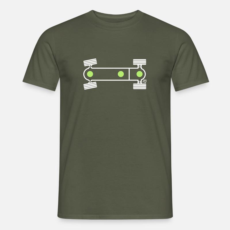 Syncro Diff Lock blanc - T-shirt homme - vert militaire