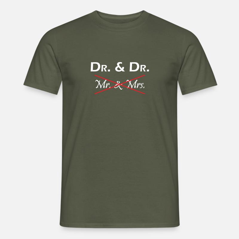 Dr Phd Student Geschenk - Männer T-Shirt - Militärgrün