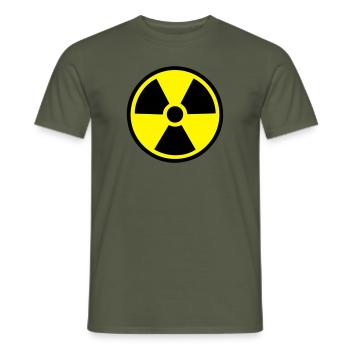 ATOM Logo rund - Männer T-Shirt - Militärgrün - Vorne - AI Model Male 178 light (178cm)