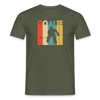 Hockey hockey hockey sur glace hockey sur glace hockey sur glace - T-shirt homme - vert militaire - Devant - AI Model Male 178 light (178cm)