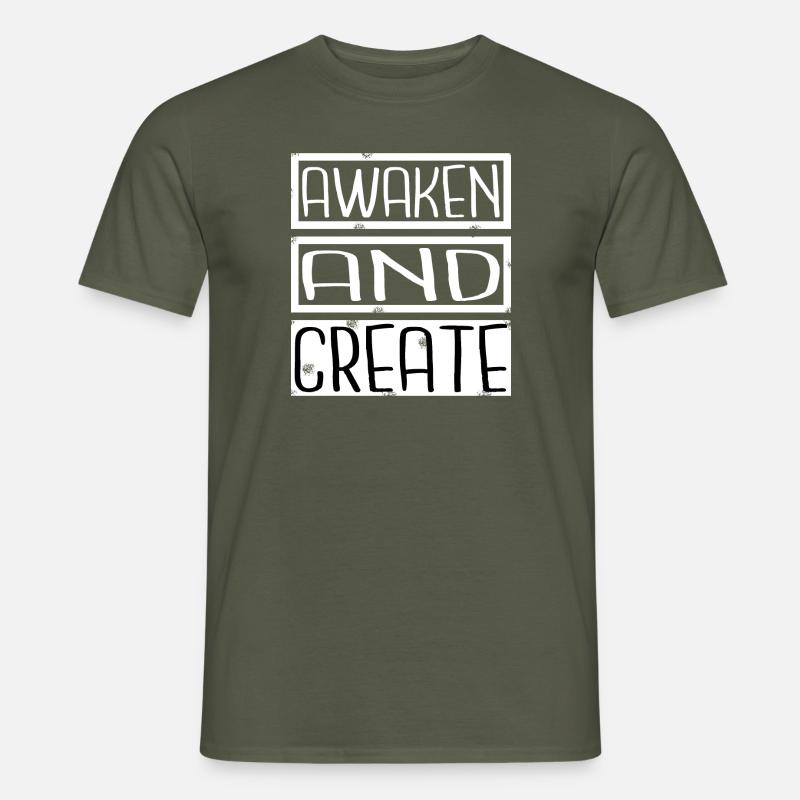 Joke Creative Innovation Enlightenment Practices - Men's T-Shirt - military green