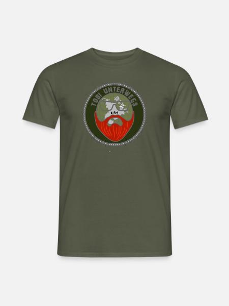 Tobi unterwegs - Männer T-Shirt - Militärgrün