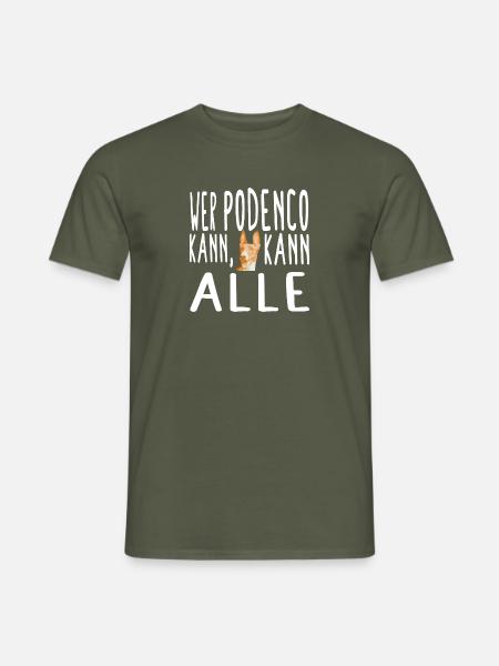 coole Hunde Spruch - Männer T-Shirt - Militärgrün