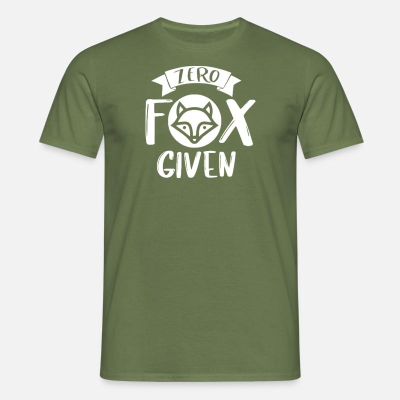 Zero Fox Given - Männer T-Shirt - Militärgrün