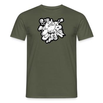 Celestial - Men's T-Shirt - military green - Front - AI Model Male 178 light (178cm)