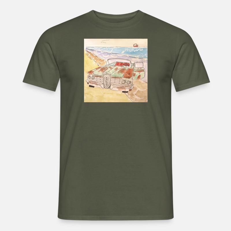 Beach Edsel - Männer T-Shirt - Militärgrün