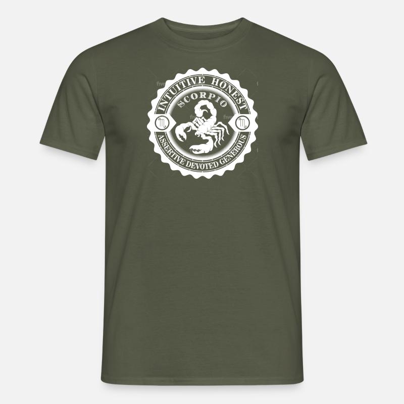 Scorpion - Männer T-Shirt - Militärgrün