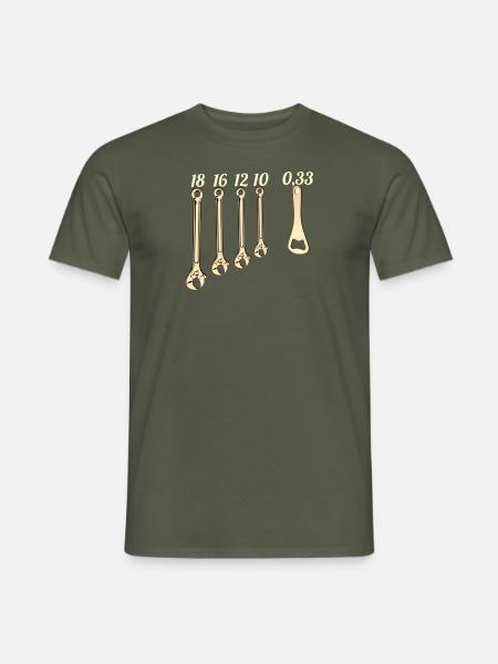 Schlüssel Öffner - Männer T-Shirt - Militärgrün