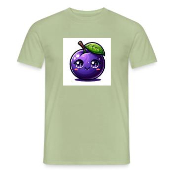 Pflaume lila - Männer T-Shirt - Sage - Vorne - AI Model Male 178 light (178cm)