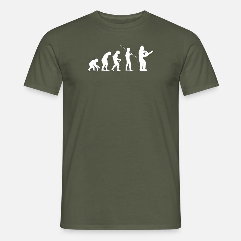 Evolution Forstwirt Holz machen Waldarbeiter - Männer T-Shirt - Militärgrün