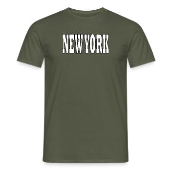 CLASSIC - Men's T-Shirt - military green - Front - AI Model Male 178 light (178cm)