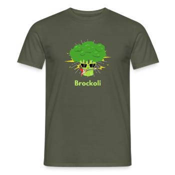 Brockoli - Men's T-Shirt - military green - Front - AI Model Male 178 light (178cm)